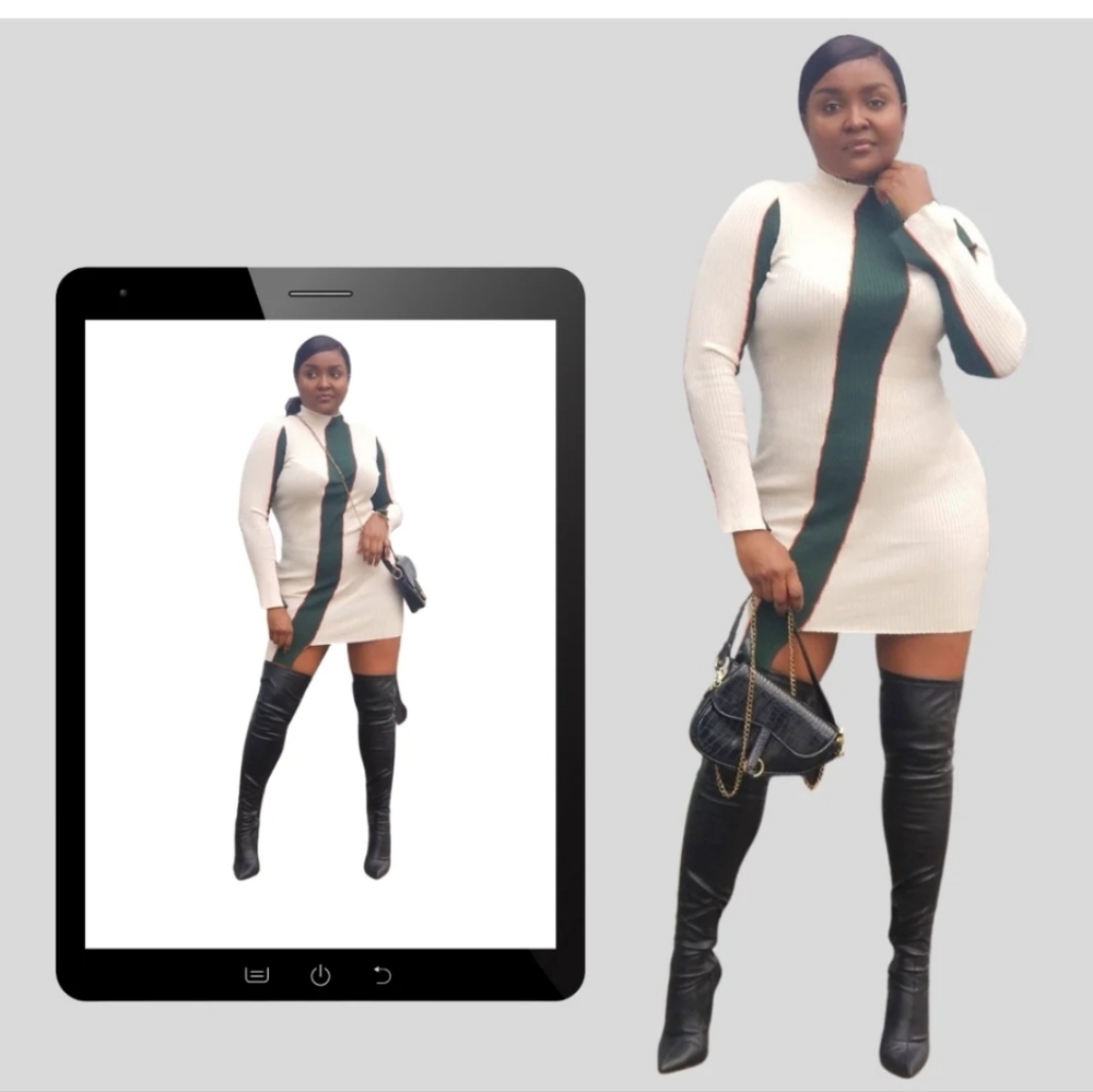 Sweater mini dress